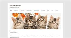 Desktop Screenshot of dyrenes-velferd.no